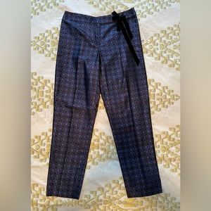 Carlisle Purple “Oasis” & Black Silk Party Pants - Size 10